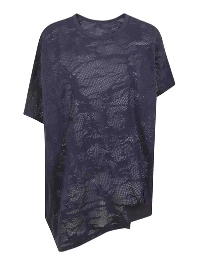 Yohji Yamamoto Cotton T-shirt In Dark Blue