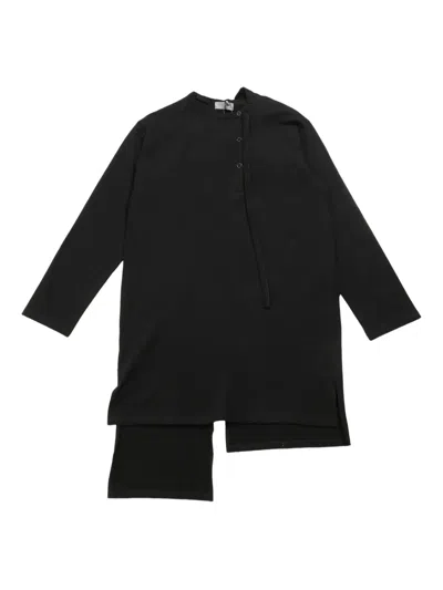 Yohji Yamamoto Cotton T-shirt In Schwarz