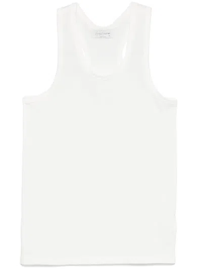 Yohji Yamamoto Cotton Tank Top In White