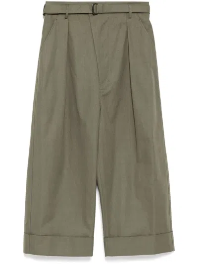 Yohji Yamamoto Cotton Trousers In Green