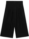 Yohji Yamamoto Cotton Wide-leg Trousers In Black