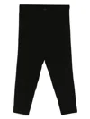 Yohji Yamamoto Crepe-de-chine Tapered Trousers In Black