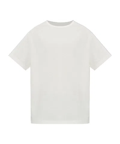Yohji Yamamoto Crew Neck Short-sleeved T-shirt In White