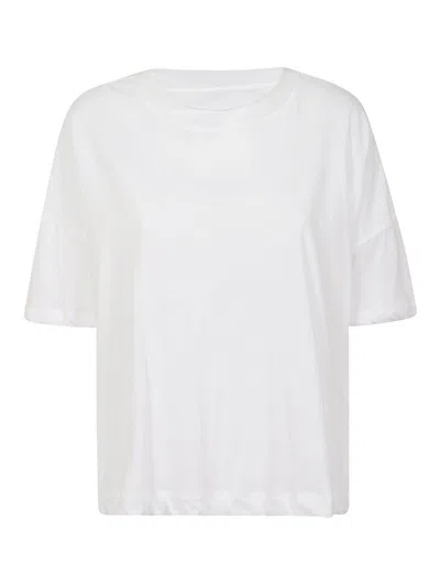 Yohji Yamamoto Crew Neck T-shirt In Cream