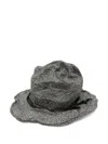 Yohji Yamamoto Crinkled Hat In Grey