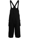 YOHJI YAMAMOTO CROPPED SLEEVELESS COTTON OVERALL