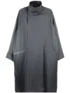 Yohji Yamamoto Cross-zipper Wool Gabardine Jacket In Black