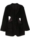 Yohji Yamamoto Single-breasted Blazer In Schwarz