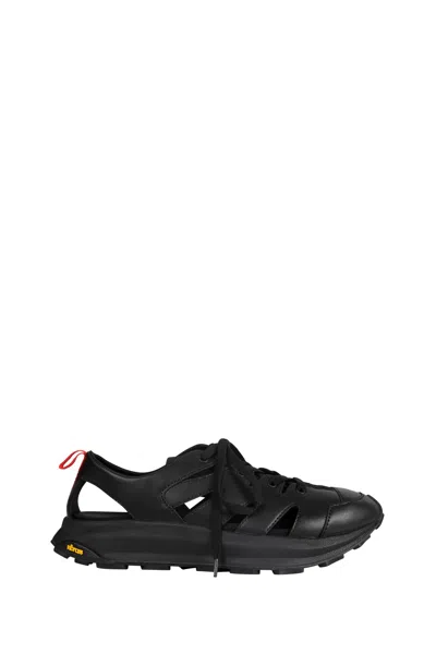 Yohji Yamamoto Cut-out Sneakers In Black