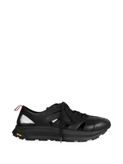 Yohji Yamamoto Cut-out Sneakers In Black