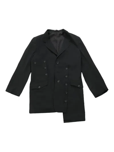 Yohji Yamamoto Decorative-button Blazer In Black
