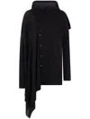 Yohji Yamamoto Delivery B Cardigan In Schwarz