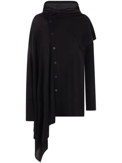 Yohji Yamamoto Delivery B Cardigan In Black