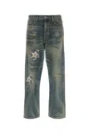 Yohji Yamamoto Blue Neighborhood Edition Savage Denim Dp Basic Jeans In Indigo