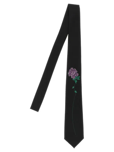 Yohji Yamamoto 'derby B' Tie In Black