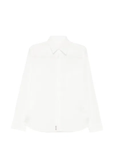 Yohji Yamamoto Detachable-collar Patch-pocket Shirt In White
