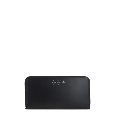 Yohji Yamamoto Discord  Zip-around Wallet In Black