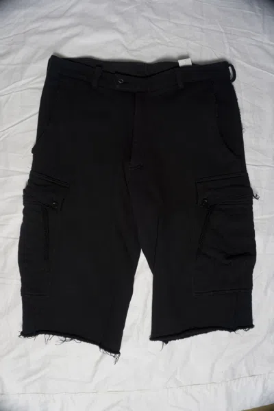 Pre-owned Yohji Yamamoto Distressed Cargo Shorts