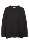 Yohji Yamamoto Distressed Wool Crewneck Sweater In Black