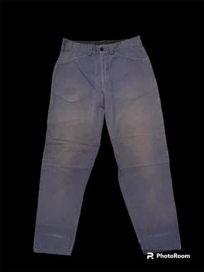 Pre-owned Yohji Yamamoto Double Kneeys For Men Faded Pant In Gray
