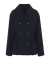 Yohji Yamamoto Double-breasted Buttoned Jacket In Black