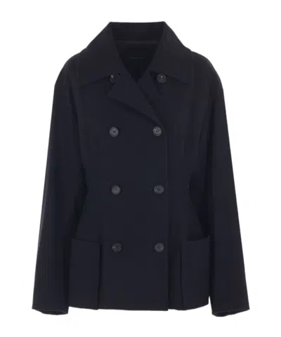 Yohji Yamamoto Double-breasted Buttoned Jacket In Black