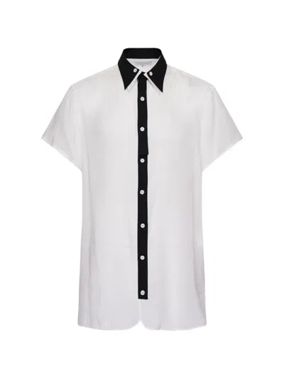 Yohji Yamamoto Double-collar Shirt In White