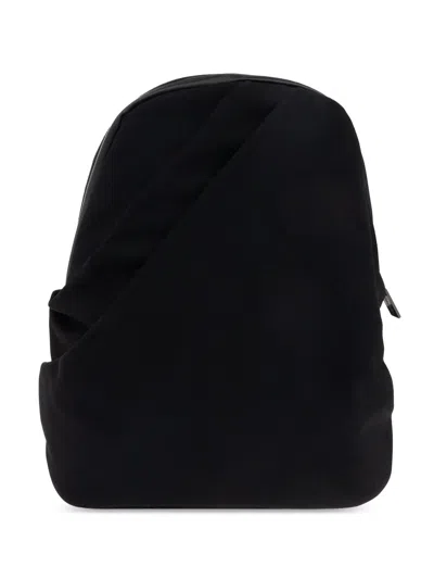 Yohji Yamamoto Draped-detail Backpack In 黑色