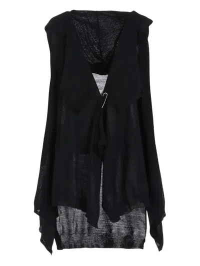 Yohji Yamamoto Draped Gilet In Black