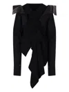 Yohji Yamamoto Draped Jacket In Black