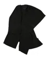 Yohji Yamamoto Draped Long Vest In Black