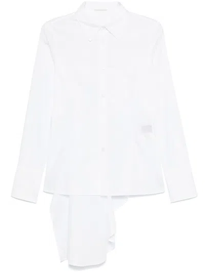 Yohji Yamamoto Draped Shirt In White