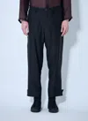 Yohji Yamamoto Men Drawstring Track Pants In Blue