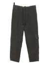 Yohji Yamamoto Drawstring Trousers In Black