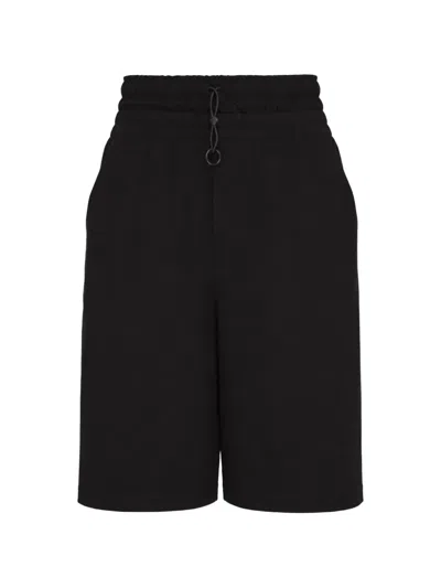 Yohji Yamamoto Drawstring-waist Shorts In Black