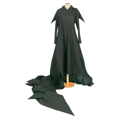 Pre-owned Yohji Yamamoto Dress 'dinosaur' Summer 2006 In Black
