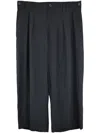Yohji Yamamoto Drop-crotch Trousers In Black