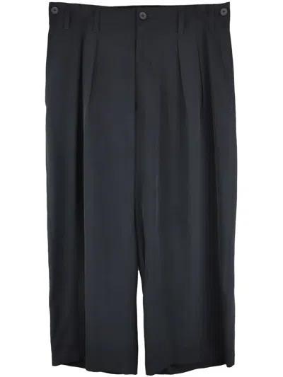 Yohji Yamamoto Drop-crotch Trousers In Black