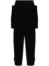 Yohji Yamamoto Drop Crotch Trousers In Black