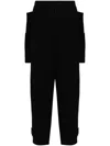 Yohji Yamamoto Drop Crotch Trousers In Black