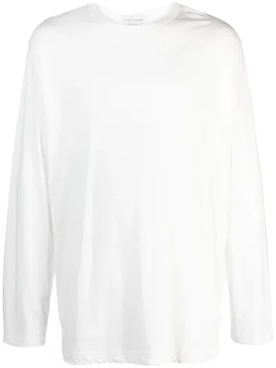 Yohji Yamamoto Off-white Ultima Regular Long Sleeve T-shirt In Off White