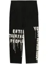 Yohji Yamamoto Embroidered Trousers In Black