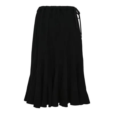 Yohji Yamamoto Eringi Skirt In Black