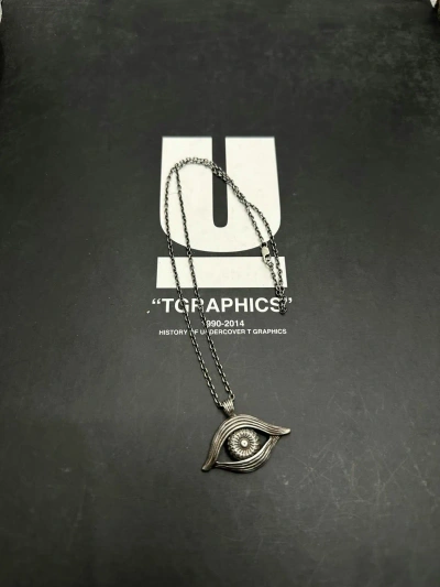 Pre-owned Yohji Yamamoto Eye Necklace In Silver