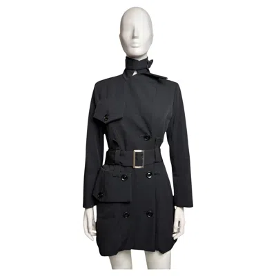 Pre-owned Yohji Yamamoto Fall 2004 Black Wool Jacket With Exaggerated Pockets