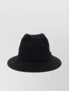 Yohji Yamamoto Wool Gabardine Fedora Hats Black In Black