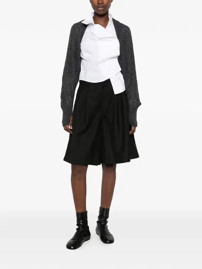 Yohji Yamamoto Fine-knit Open-front Cardigan In Gray