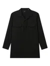 Yohji Yamamoto Flap-pocket Shirt In Black