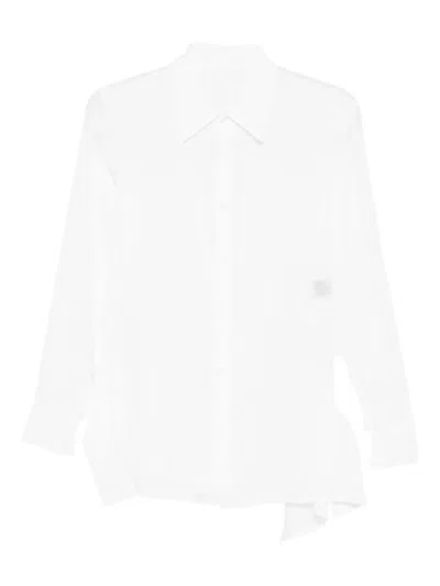 Yohji Yamamoto Flared Button-fastening Shirt In White