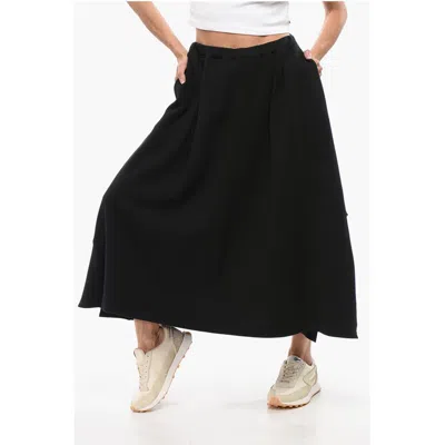 Yohji Yamamoto Fleece Asymmetric Skirt With Women's Pleats